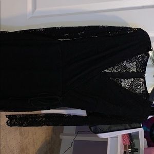 Black lace dress